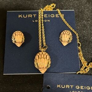 Kurt Geiger Gold and Pink Jewelry Set NWTs